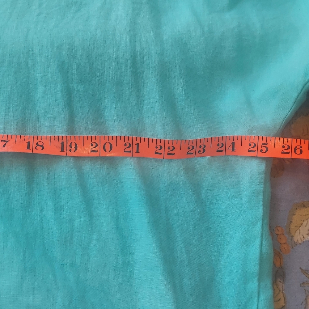 Coco Rose Turquoise Blue V-Neck Dress 3/4 Sleeve -One Size - Picture 13 of 14